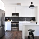 Kitchen inside a home built by an energy efficient home builder